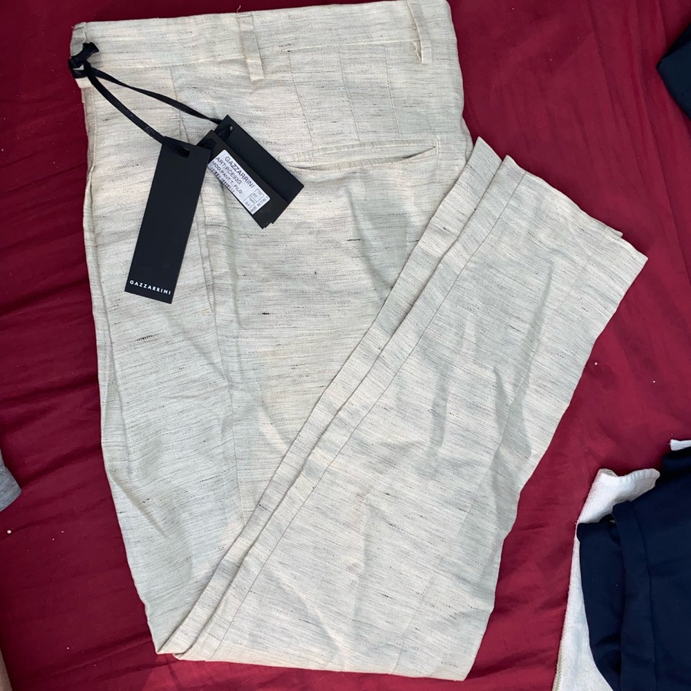 Gazzarrini linen blend pants made in Italy.
Size 54 EU , US 38R